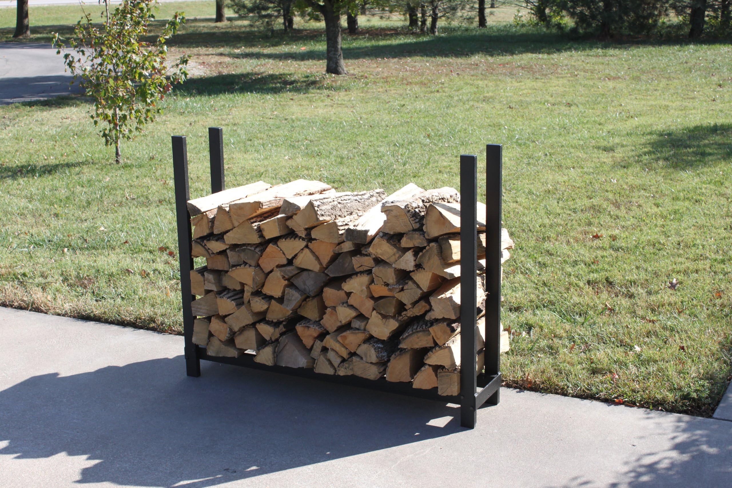 Woodhaven Firewood Garden Rack with Full Cover