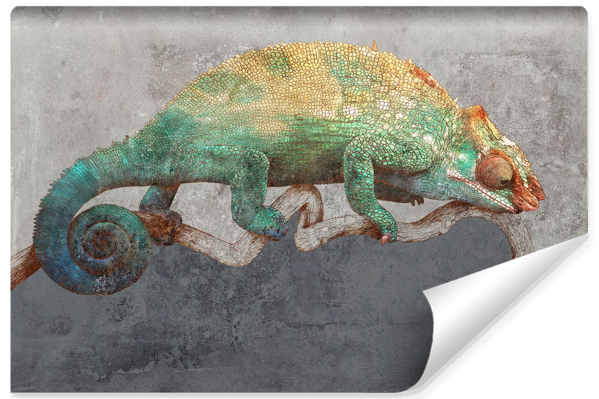 Papier peint mural effet 3D Muralo grand format trompe-l'œil pour agrandir salon et chambre