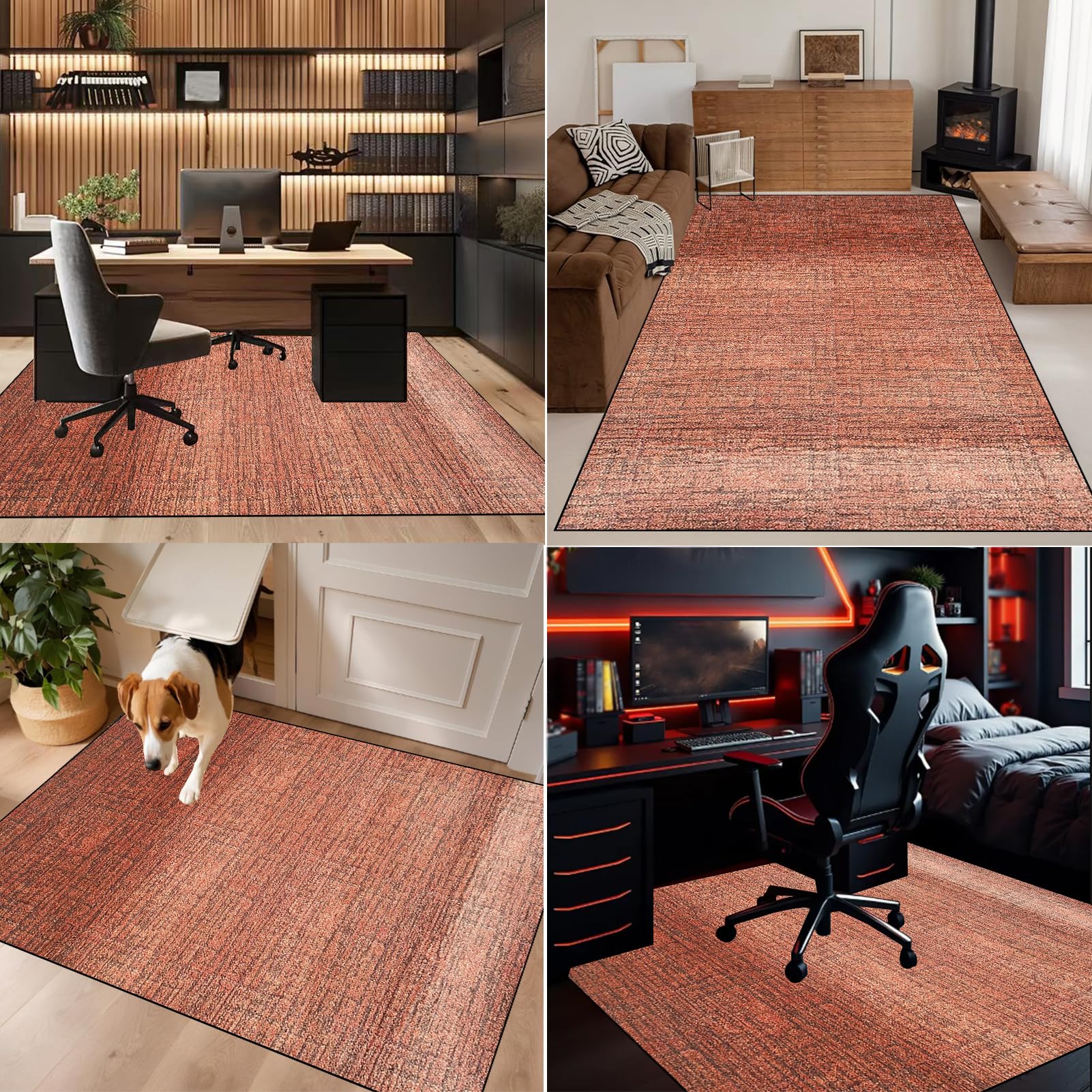 Alfombra para Silla Gaming, Tapete para Silla de Oficina, Alfombra para Protección de Suelos Duros, Alfombra Silla Ruedas, Protector Suelo Silla de Escritorio Alfombras Gamer Suelo 120 x 160 cm