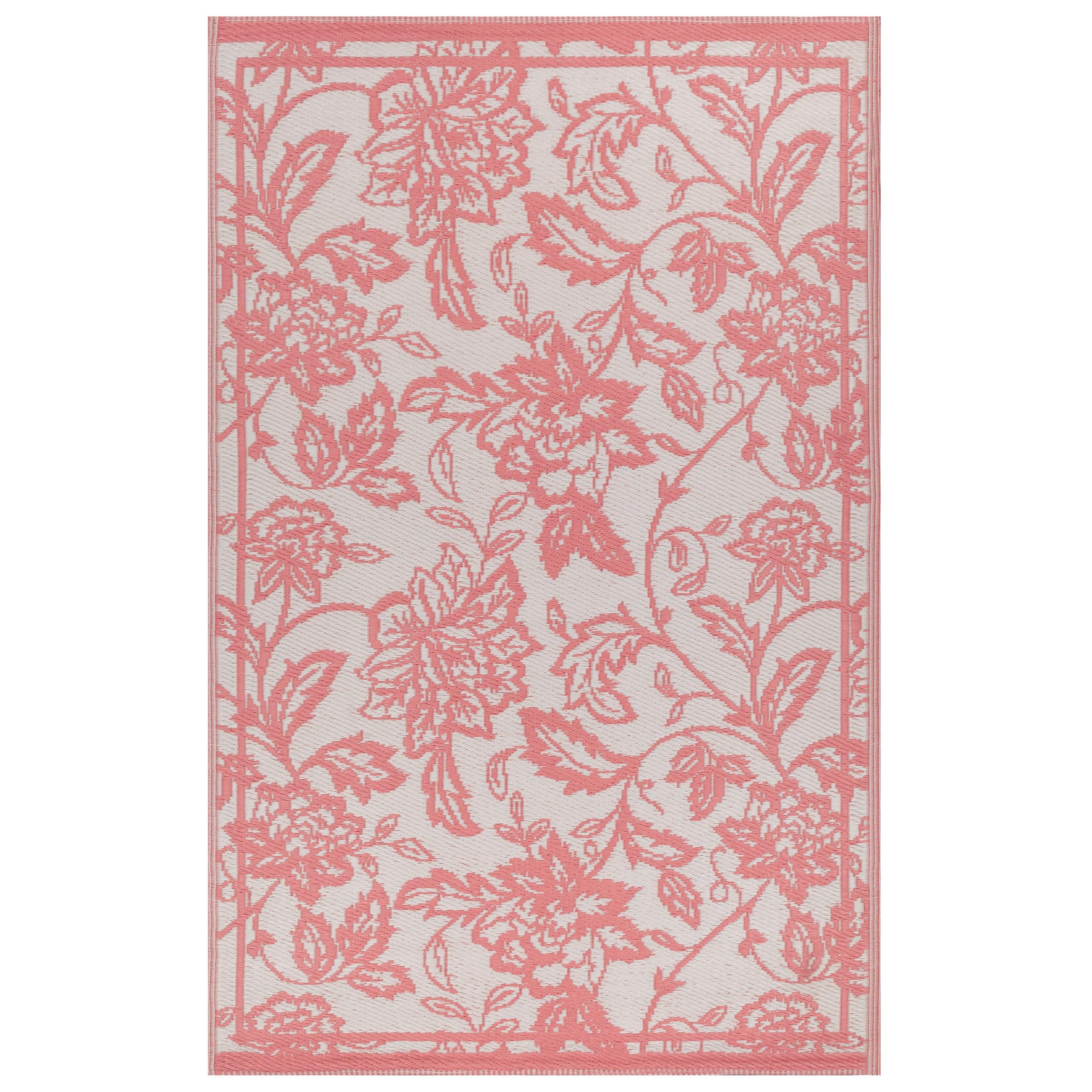 furn. Anemone Rug – Indoor/Outdoor Reversible Jacobean Floral Weather Resistant Easy Clean Rug (Multicolour - 120x180cm)