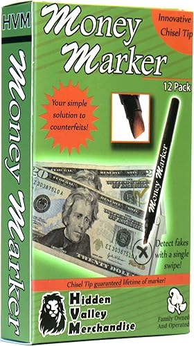 Miniatura 9 de Marcador para dinero pluma detectora de billetes falsos con punta mejorada universal set de 5 unidades