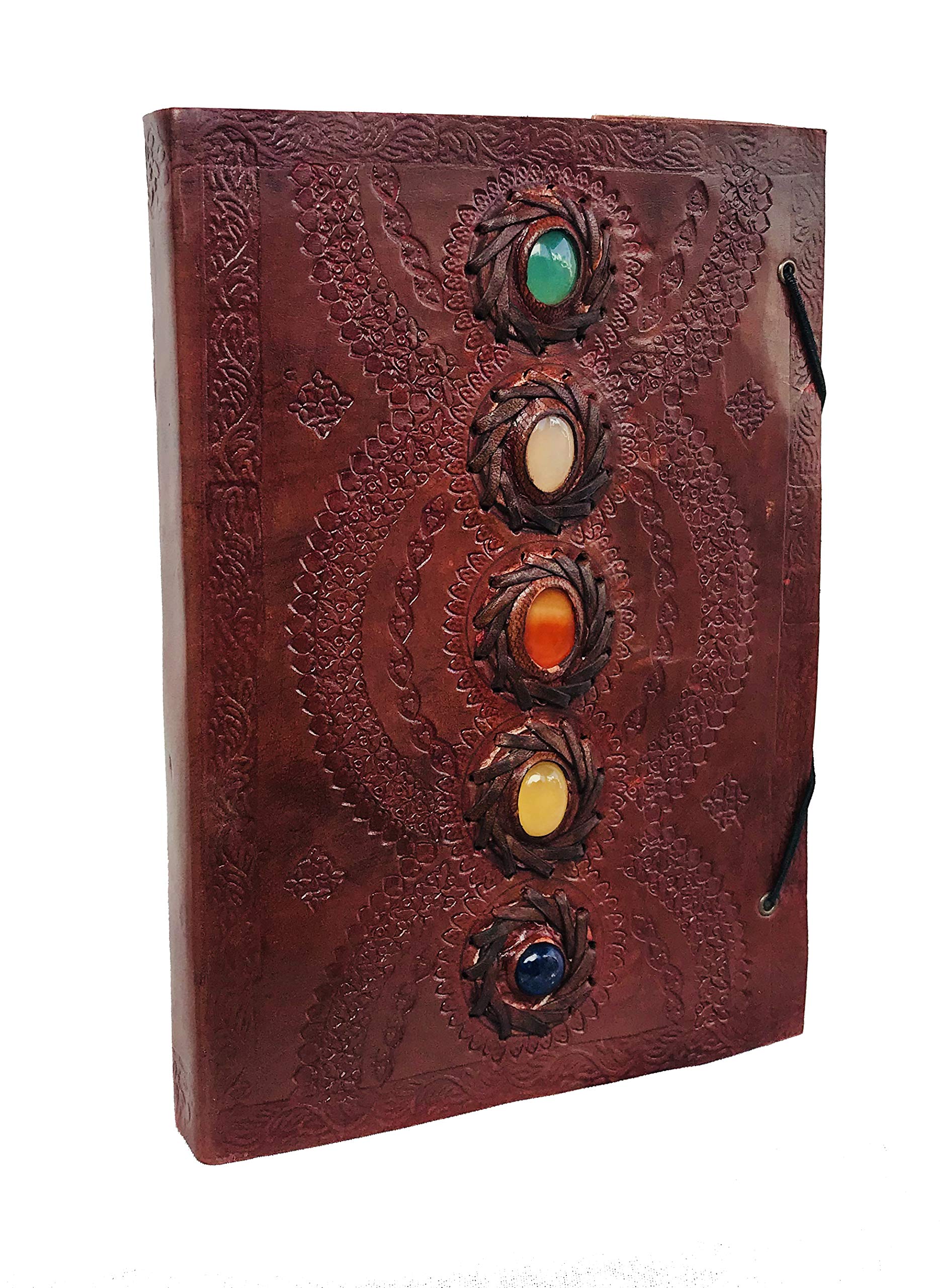 Leather Journal Book Medieval Stone Embossed Handmade Book of Shadows Notebook Office Diary College Book Poetry Book Sketch Book 10 x 7 Inches