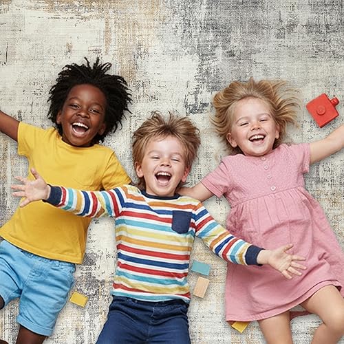 Miniatura 10 de ReaLife Rugs Alfombra lavable a máquina, para sala de estar, dormitorio, baño, cocina, entrada y oficina, acolchada de pelo bajo, resistente a las