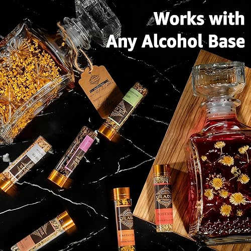 Miniatura 8 de Kit de infusión de alcohol para infusión de whisky, bourbon, ginebra, vodka, tequila, ron  Haz tus propios licores saborizados con 12 ingredientes
