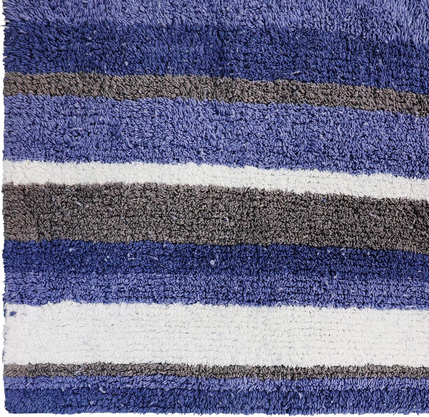 Better Trends Elixir Collection is Ultra Soft, Plush and Absorbent Tufted Bath Mat Rug 100 Percent Cotton in Vibrant Colors, 24" x 40" Rectangle, Blue