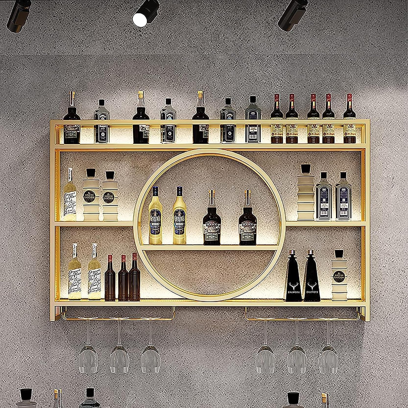 Casier à vin mural industriel pour créer un coin bistrot à la maison
