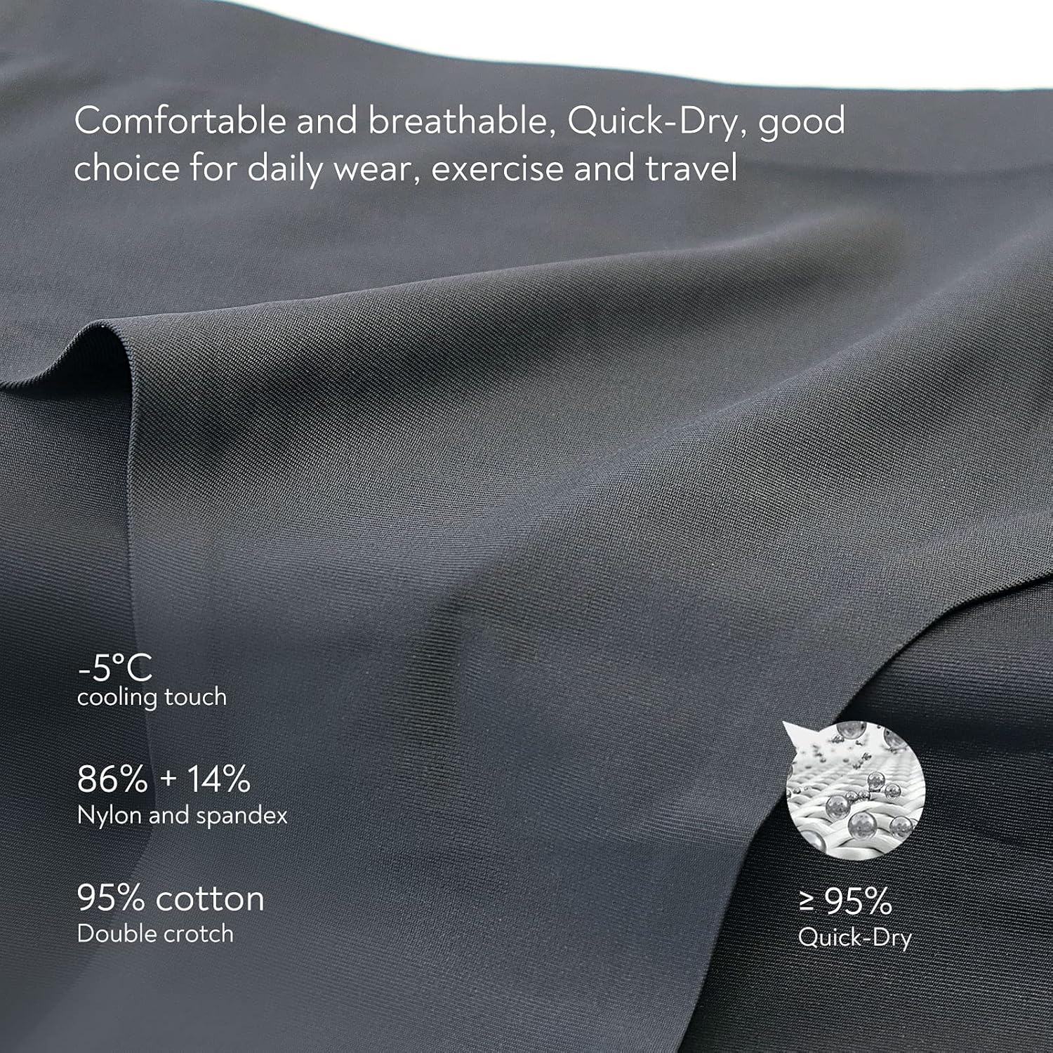 FallSweet No Show Underwear for Women Seamless High Cut Briefs Mid-waist Soft No Panty Lines,Pack of 5 - Image 4