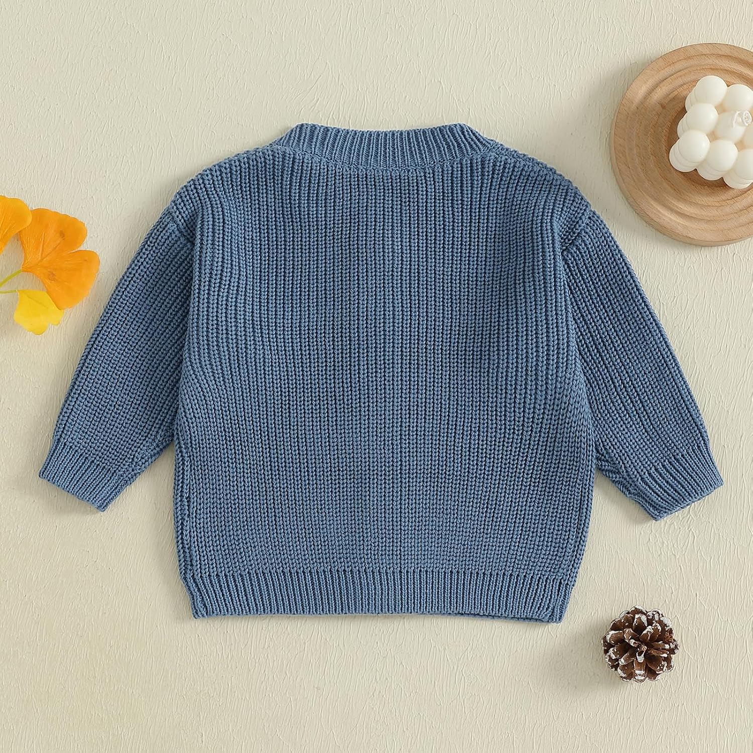 Kupretty Toddler Baby Girl Boy Cardigan Sweater Fall Winter Clothes Infant Chunky Knitted Button Down Knit Jacket Knitwear - Image 7