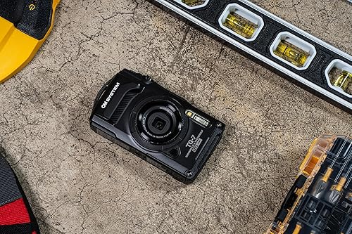 Vista 7 de OM SYSTEM Olympus Tough TG-7 - Cámara subacuática negra, impermeable, a prueba de congelación, brillo de alta resolución, video 4K 44x Macro