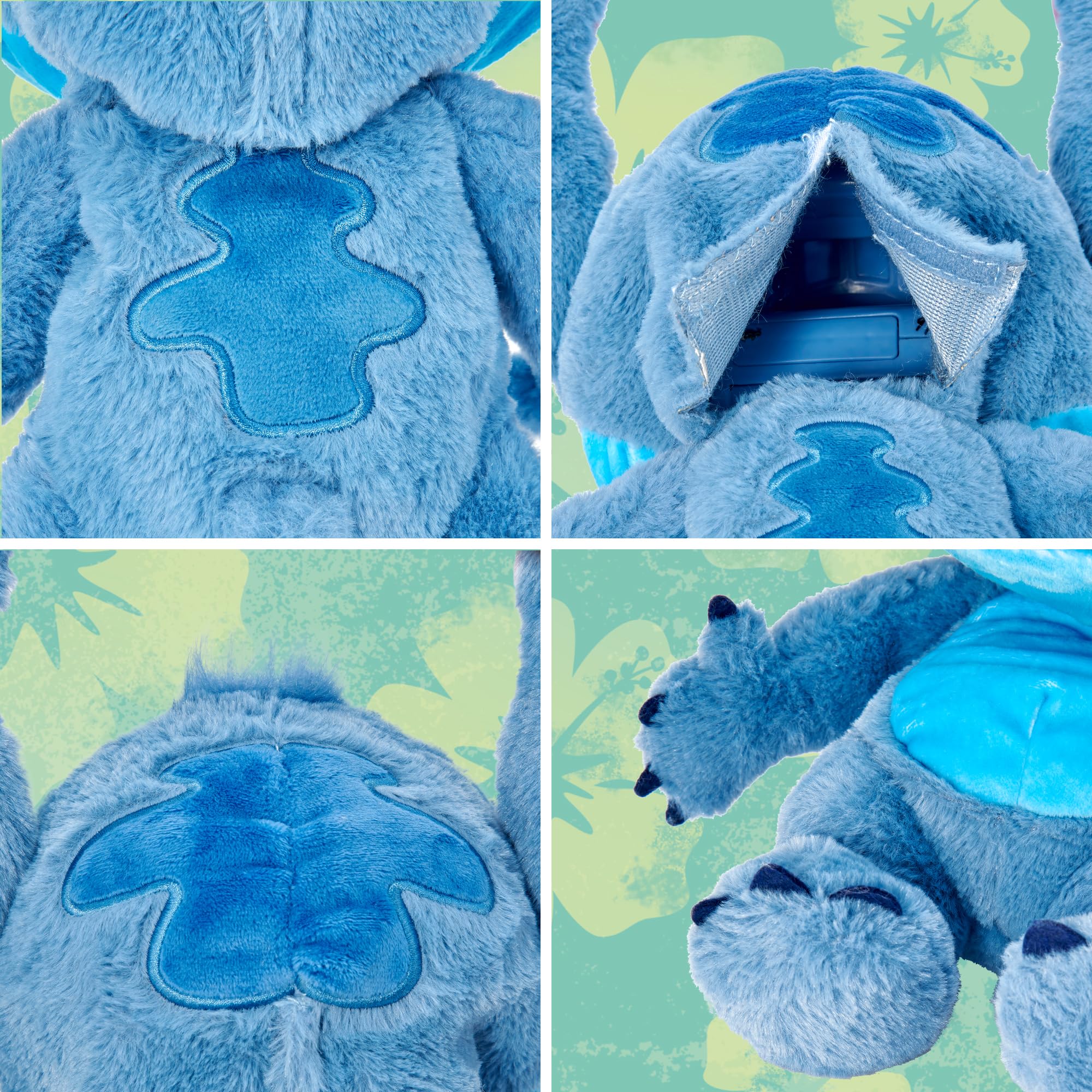Disney Chatty Stitch Deluxe Puppetronic, Peluche del Amigo de Lilo, Peluche Interactivo con Funcionamiento de Marioneta, 50+ Movimientos y Sonidos, 6+ años, Famosa (RE001000)