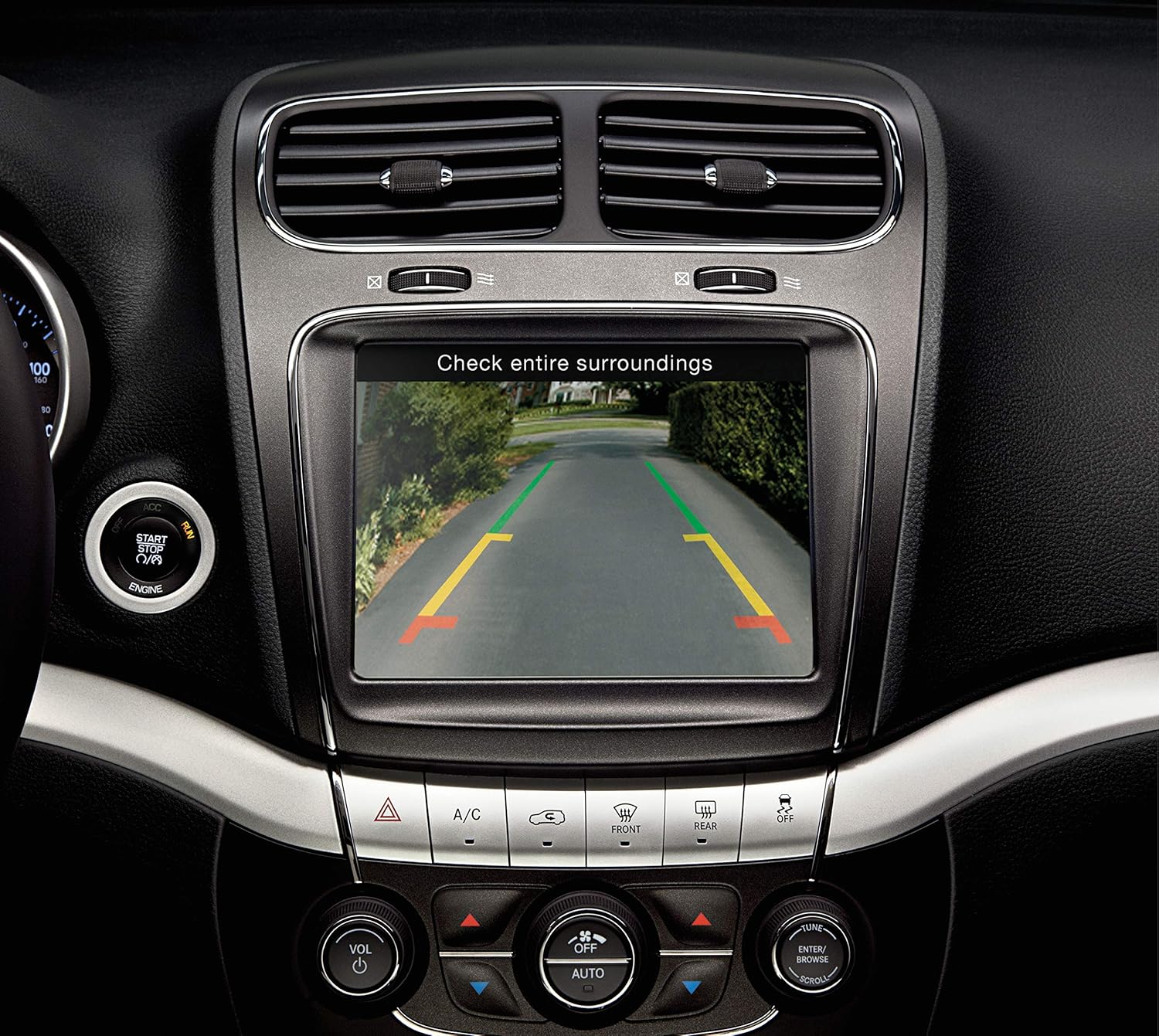 Mopar 82212553AC Rear View Camera Production Rear View Camera system that integrates with radios that are Rear View Camera-ready (CTP RE2 or RE4 only), includes camera, wiring and instructions