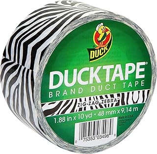 Duck Brand 1398132RL Printed Duct Tape, 10 yds Length x 1-7/8