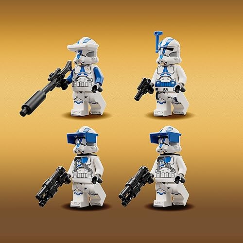 Miniatura 4 de LEGO Star Wars 501st Clone Troopers Battle Pack - Juego para construir con cañón antivehículo AV-7, 4 minifiguras de Clone Troopers, juguete
