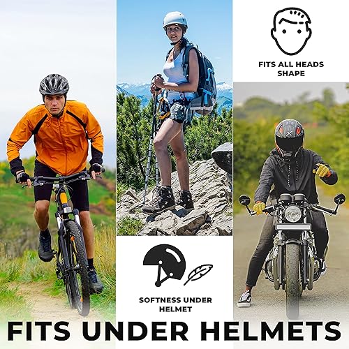 Miniatura 5 de Gorro para correr o forro para casco máxima retención térmica y absorción de la humedad Se ajusta debajo de cascos