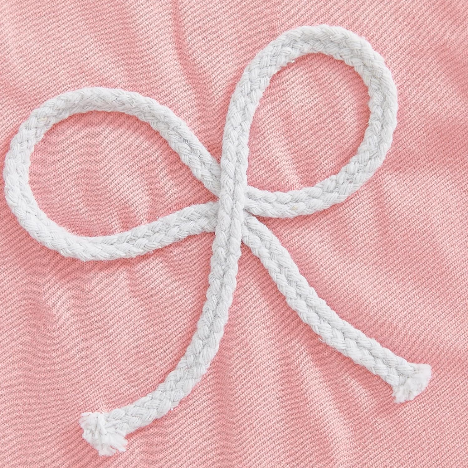 Infant Toddler Baby Girl Summer Clothes Bow Embroidery Short Sleeve T Shirts Top Shorts 2 Piece Summer Outfits Set - Image 5