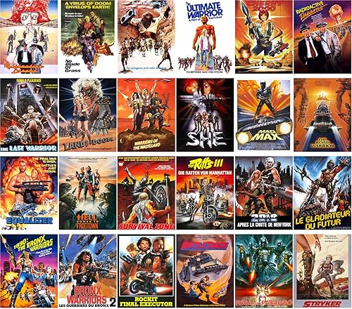 Miniatura 7 de Postales vintage 24 piezas demonios fantasmas vintage basura thriller película de terror