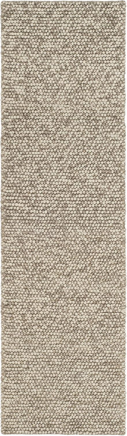 SAFAVIEH Natura Collection Runner Rug - 2' x 6', Beige, Handmade Wool Blend, Textured Design, Ideal for Hallway, Bedroom, Foyer (NAT620B)