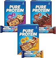 Vista 2 de Pure Protein Barras, bocadillos ricos en proteínas, nutritivos para apoyar la energía y barras, alto contenido de proteínas, aperitivos nutritivos