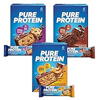 Vista 5 de Pure Protein - Paquete surtido de 18 unidades - Brownie galáctico, cono de helado, mantequilla de maní con chocolate