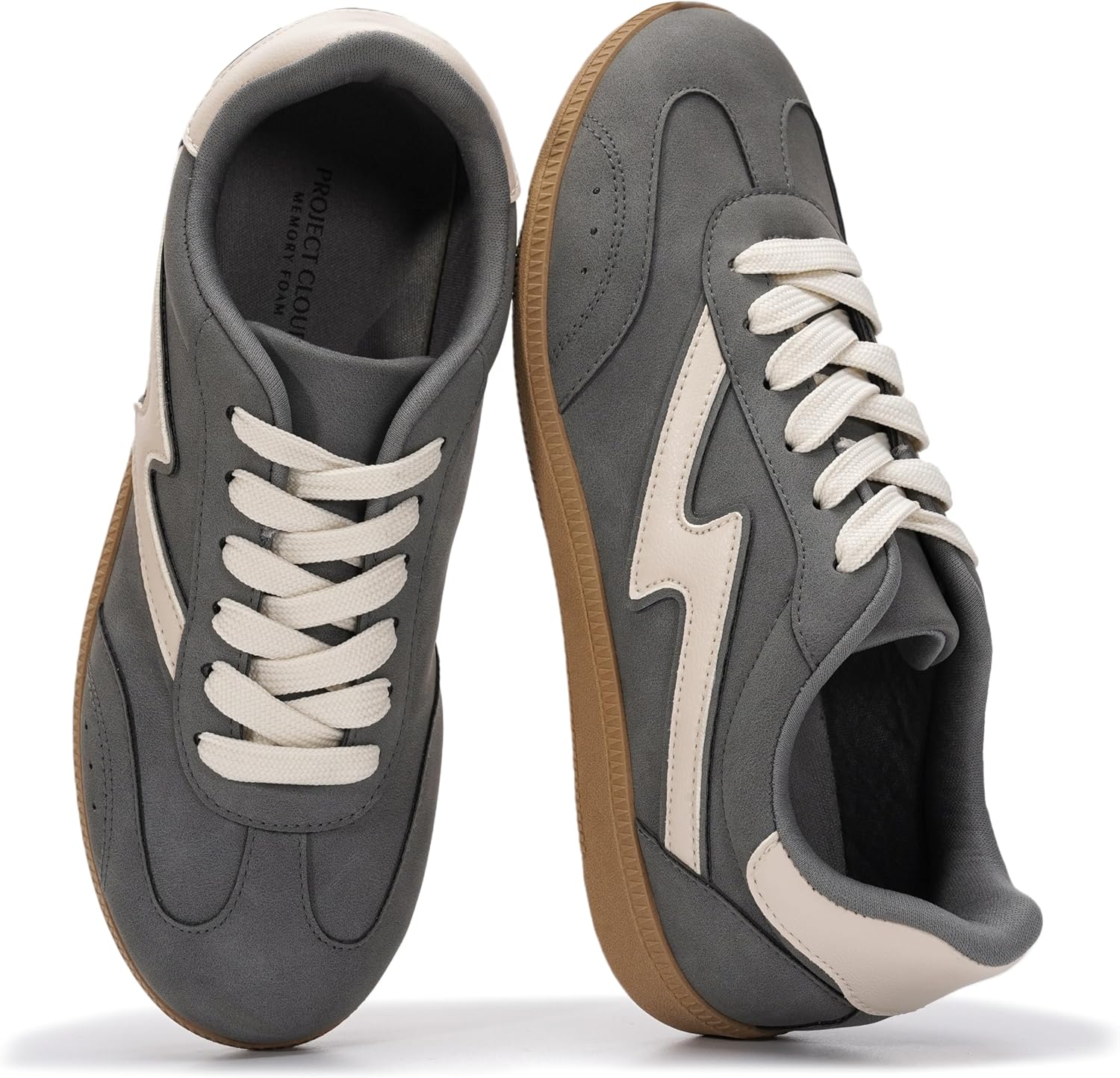 Project Cloud Fashion Sneakers for Women 2026 - Lace-Up Shoes Trendy Women Sneakers with Memory Foam Insole Women's Fashion Sneakers Non-Slip Womens Shoes (Irita)