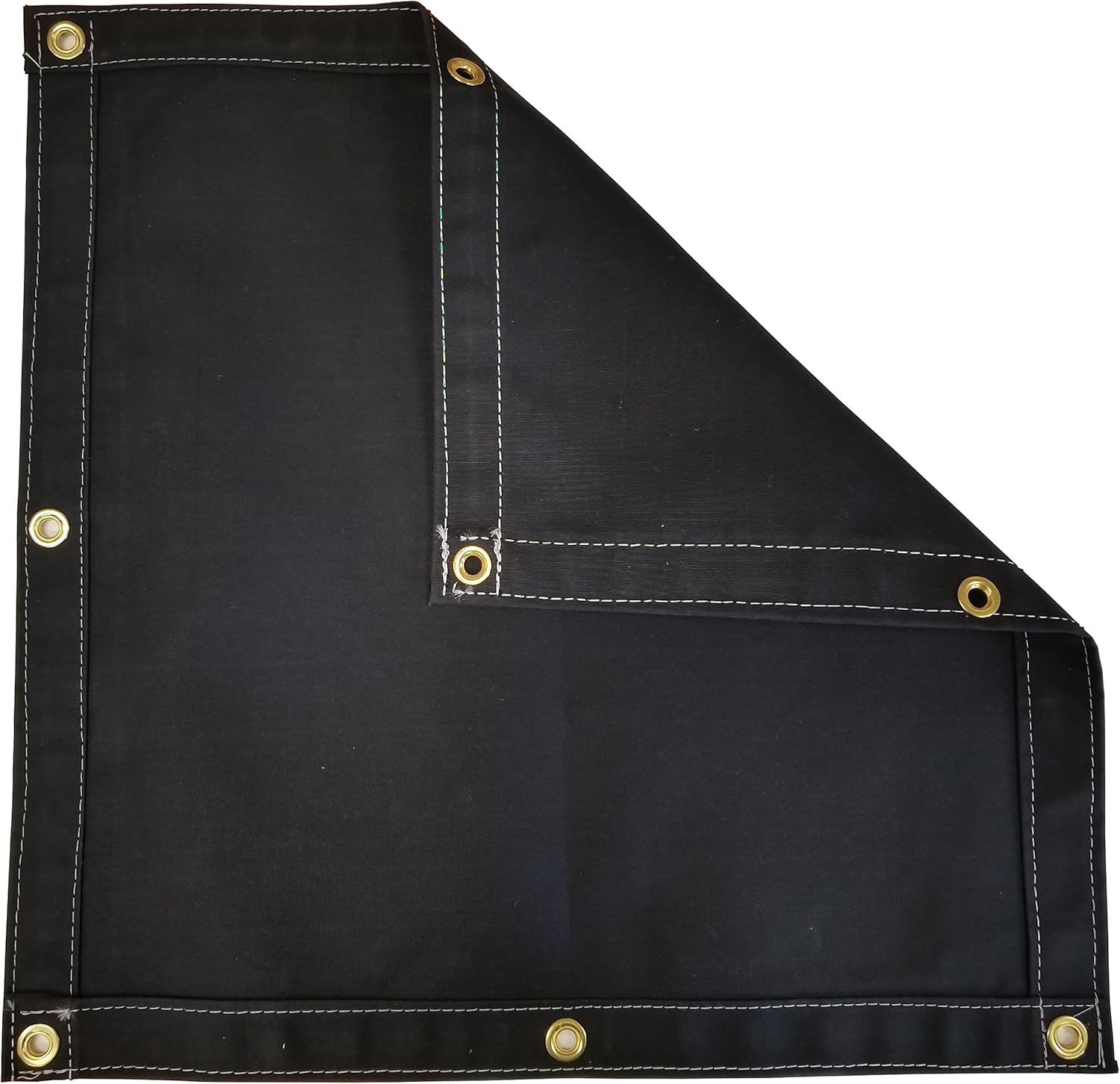 Black Workhorse Polyester Canvas Tarp 100 Ft. x 100 Ft. - 14.5 Oz.