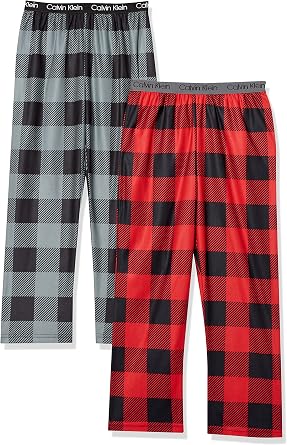 Calvin Klein Kids Boys Super Soft Brushed Micro Pajama Pant 2-Pack