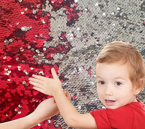 Miniatura 3 de Tela sensorial de lentejuelas para pared para niños, lentejuelas grandes de 0.2 pulgadas, materiales sensoriales para juegos inquietos para niños