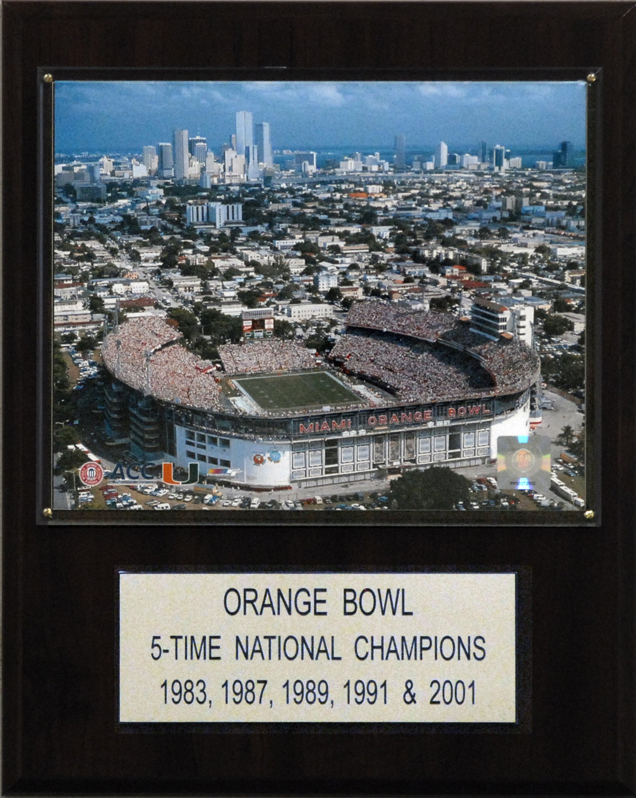 NCAA Football Orange Bowl Stadium Plaque