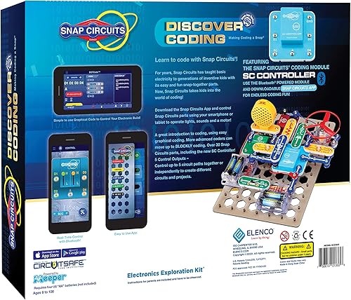 Snap Circuits Elenco Discover - Juguete de codificación para niños a partir de 8 años