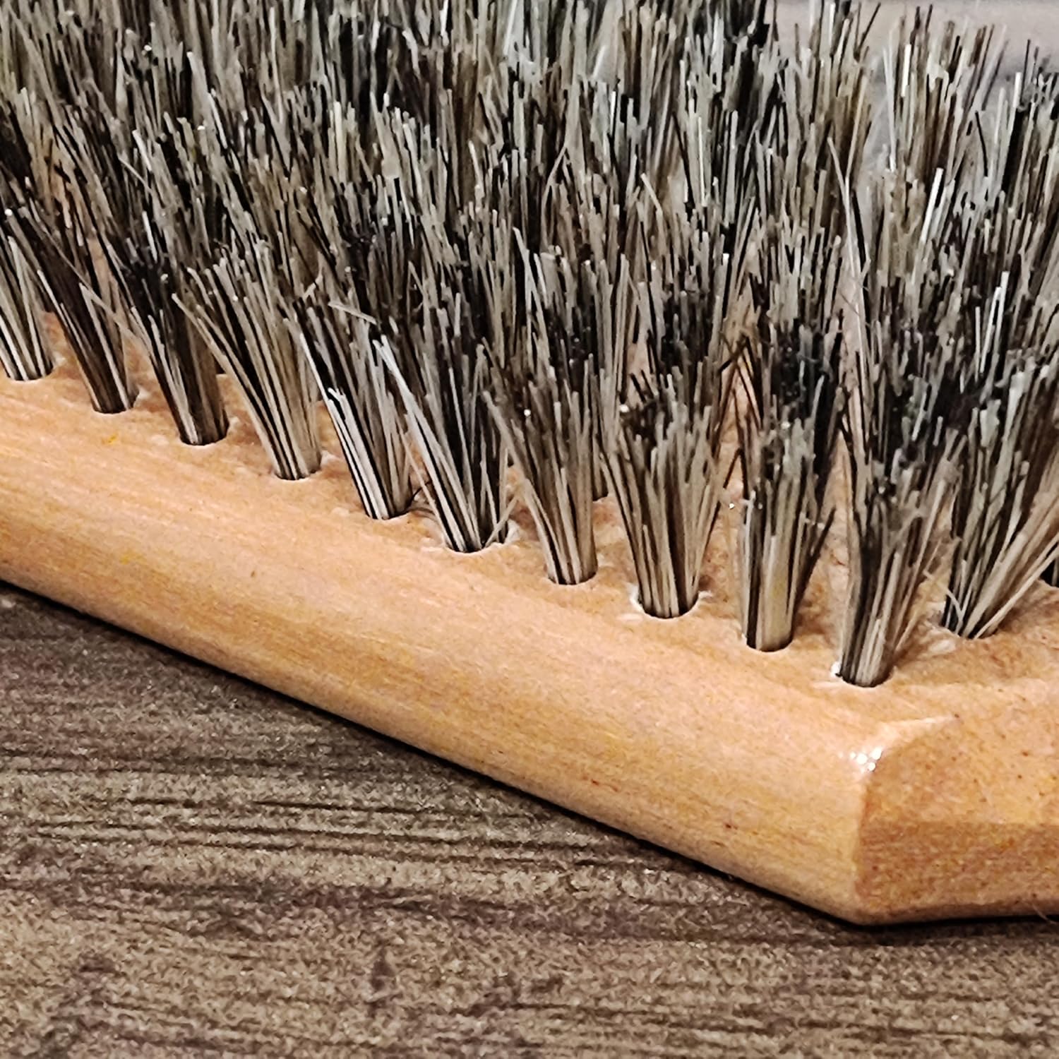 LUX-Z Premium Hair Brush 100% Cedar Wood, Natural Boar Bristles Sueve, Square Tip.