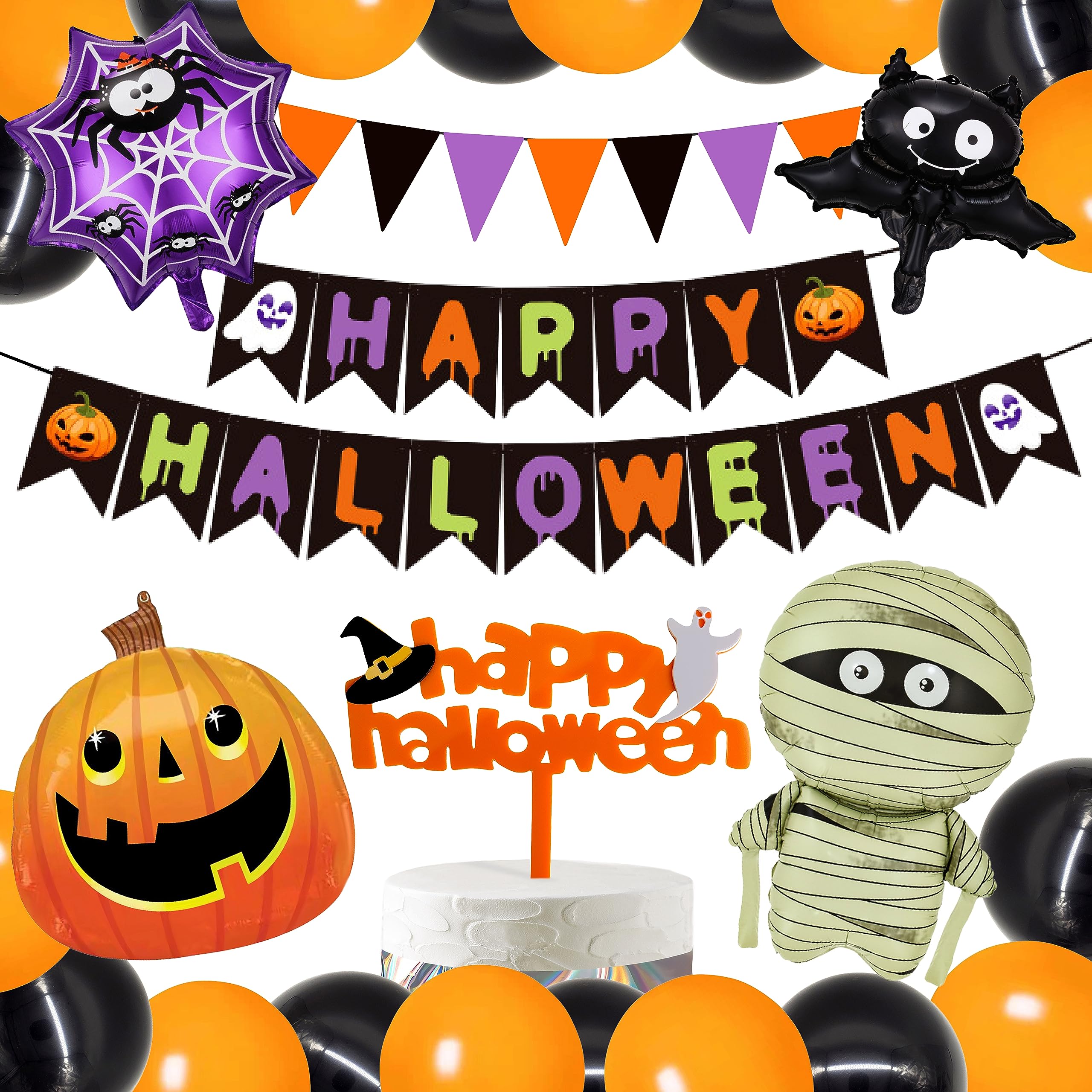 Amazon.co.jp: HaHaHa! ハロウィン バルーン 飾り付け セット
