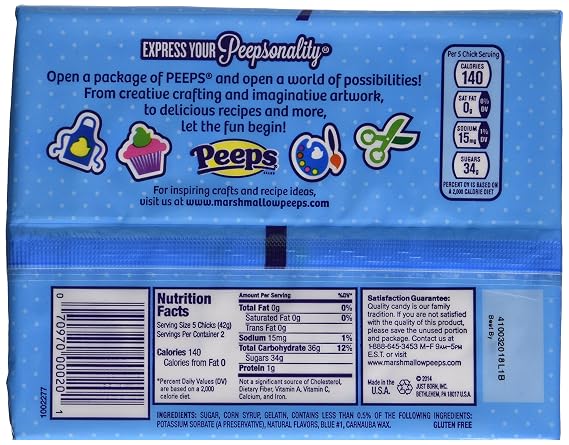 Peeps Blue Chicks/10-Cnt (Pack of 3)
