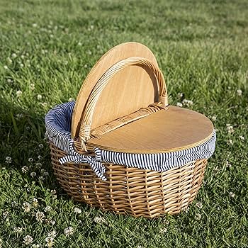 Amazon.com : PICNIC TIME - Country Vintage Picnic Basket