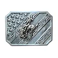 American Flag Belt Buckle for Men Women Cowboy Cowgirl Birthday Fathers Day Patriotic 4th of July Christmas Gifts