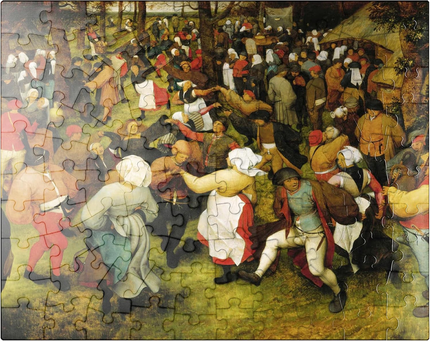 MyPuzzle The Wedding Dance in The Open Air 1566 By Pieter Bruegel The Elder - Premium 500 Piece Jigsaw Puzzle for Adults
