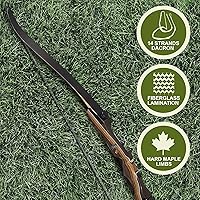 Vista 6 de Samick Sage Arco recurvo de tiro con arco de 62 pulgadas, lazos para adolescentes a adultos, principiantes a avanzados, para caza y práctica