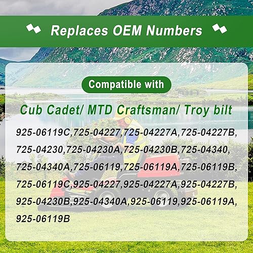 Miniatura 2 de JEENDA 925-06119c Interruptor de encendido 725-13425 725-04227 compatible con Cub Cadet XT1-LT42 XT1-LT46 GT1054 LGT1050 LGTX1050 LT1042 LT1045