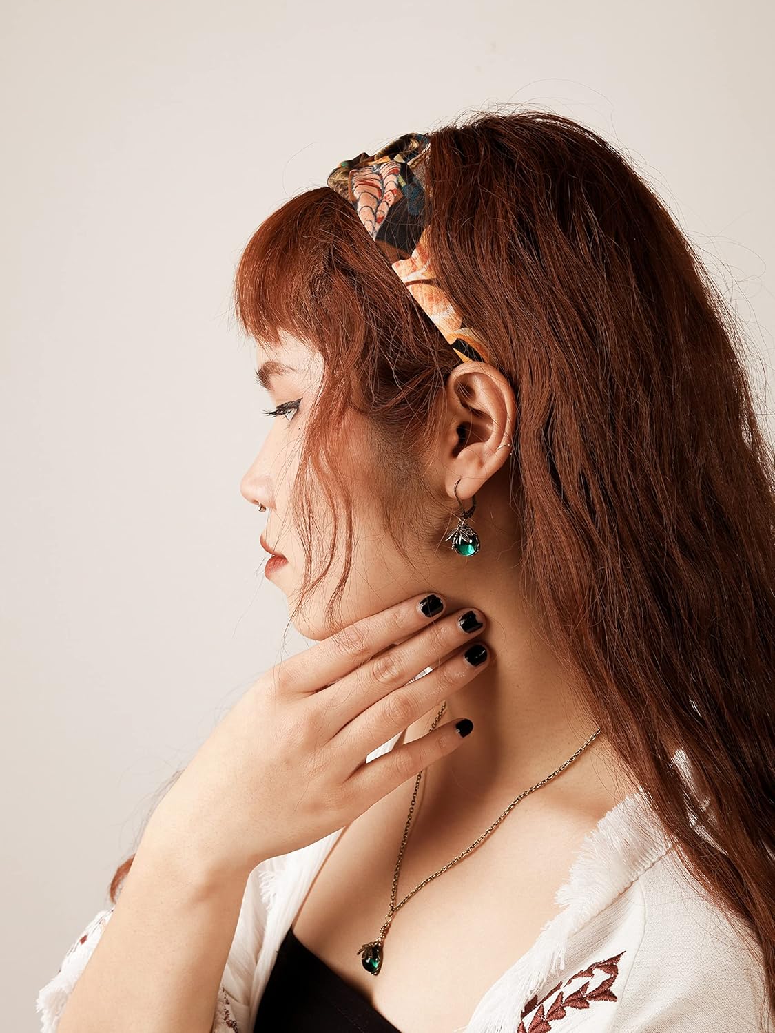 MINACHI Vintage Half Spherical Dark Green Crystal Gemstone Dragonfly Earrings Statement Jewelry Gift for Women - Image 7