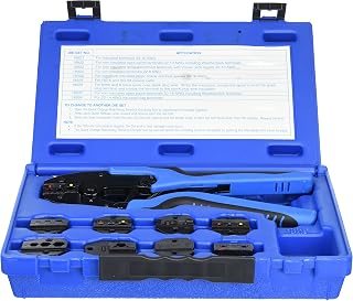 SG Tool Aid SGT18980 Ratcheting Terminal Crimping Kit (Quick Change with 9 Die Sets)