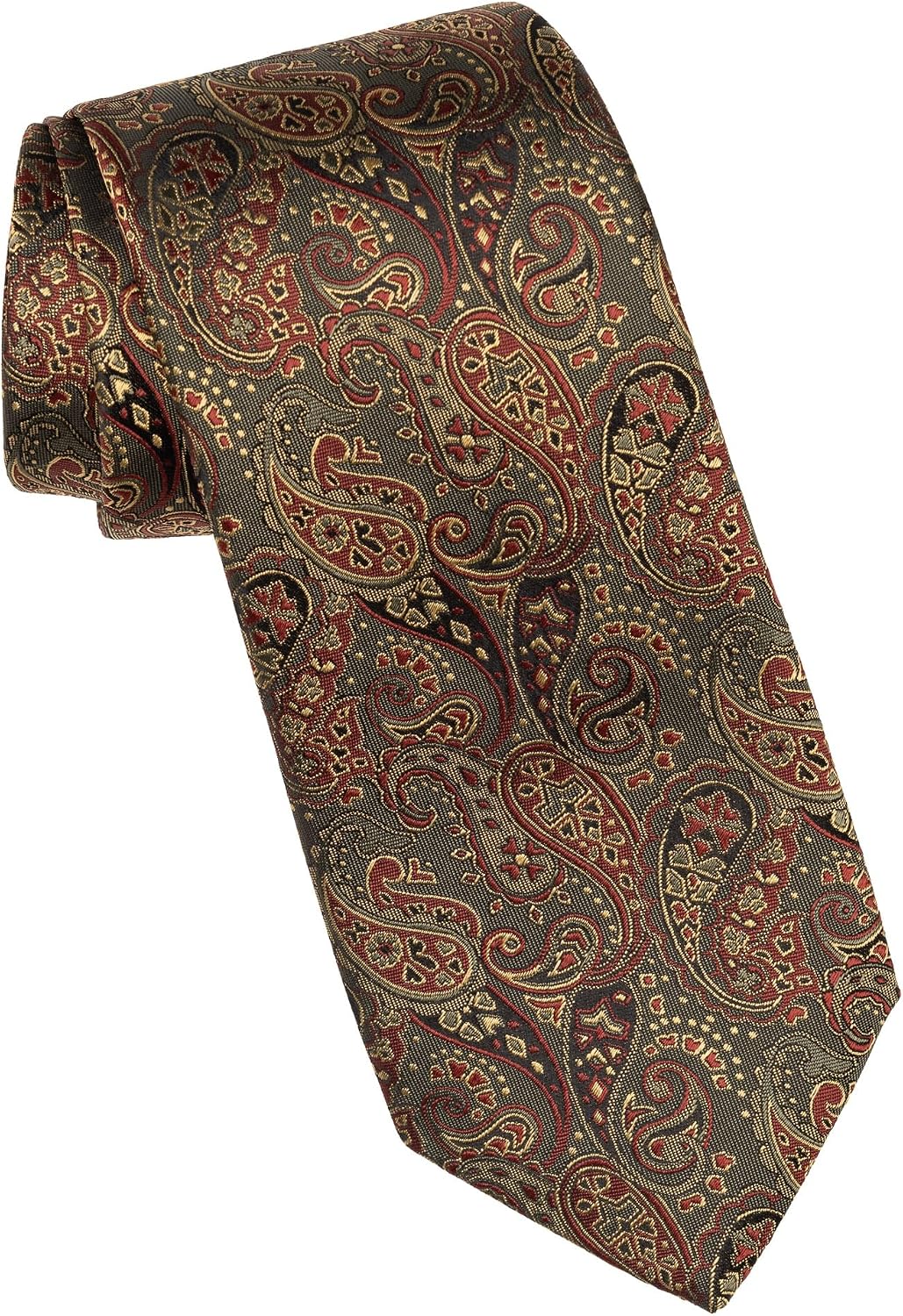 Elizabetta Standard Men's Jacquard Italian 100% Silk Ties - Handmade Woven Neckties