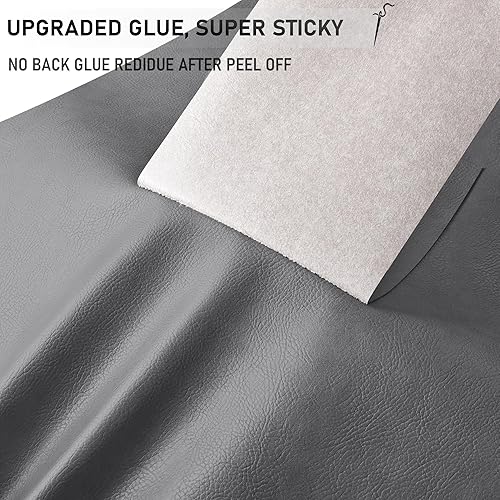 Miniatura 2 de YAFLC Cinta de reparación de cuero para muebles, parche de reparación de cuero de 16 x 63 pulgadas para sofás, cinta de reparación de cuero