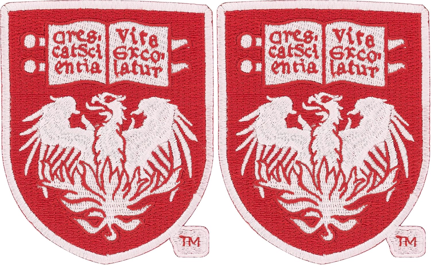 Desert Cactus University of Chicago Patch – Embroidered Iron On/Sew On Applique for Blazers, Jackets, Backpacks, Bags, Hats & Tactical Gear – Chicago Maroons (Patch - Design A) (Pack of 2)