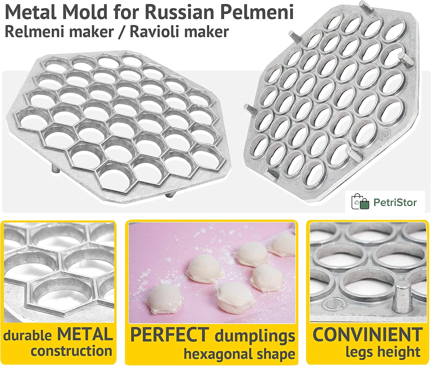 Ravioli Maker Metal Form Meat Pelmeni Dumplins Pasta