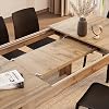 MOBILI FIVER Easy Extendable Kitchen Table 140 (220) x 90 cm Rustic Oak Made In Italy