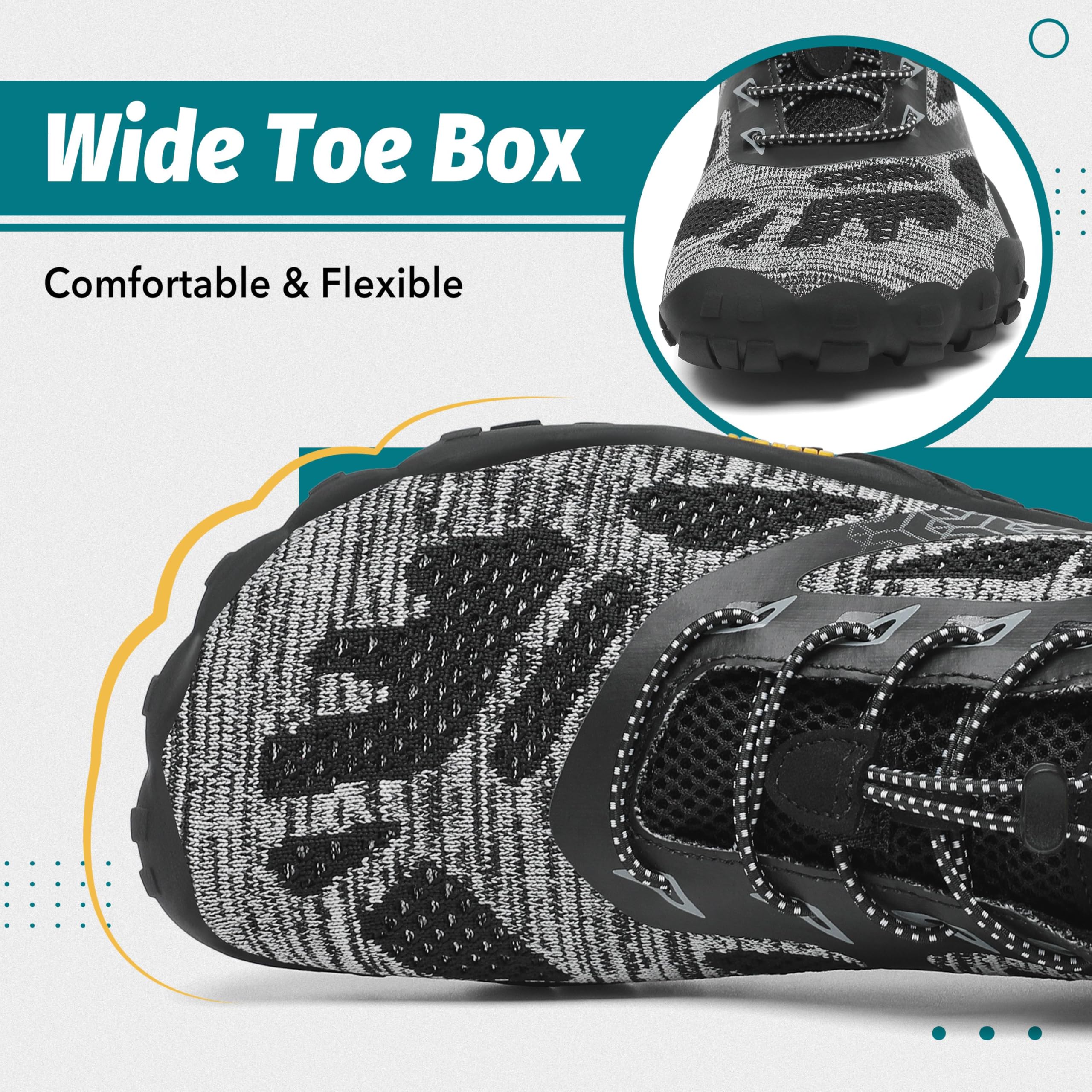 SAGUARO Scarpe Barefoot Uomo Donna Scarpe da Trail Running Minimaliste Antiscivolo Leggere Outdoor GR.36-48