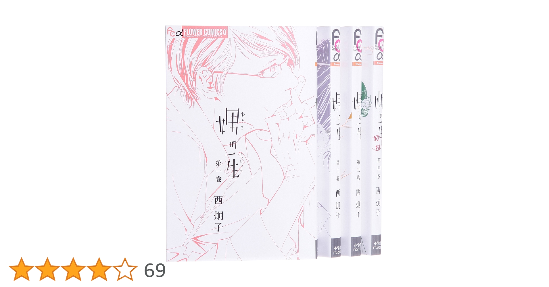 「娚(おとこ)の一生 」西 炯子 漫画全巻セット 完結 娚の一生 西炯子 [1-4巻 漫画全巻セット/完結] 男の一生 おとこ