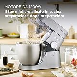 Kenwood KVL4100S Impastatrice Planetaria Chef XL con Ciotola da 6,7L, 3 Ganci di Miscelazione, Personalizzabile con oltre 25 Accessori Opzionali Acquistabili Separatamente, Potenza 1200W, Silver - 3