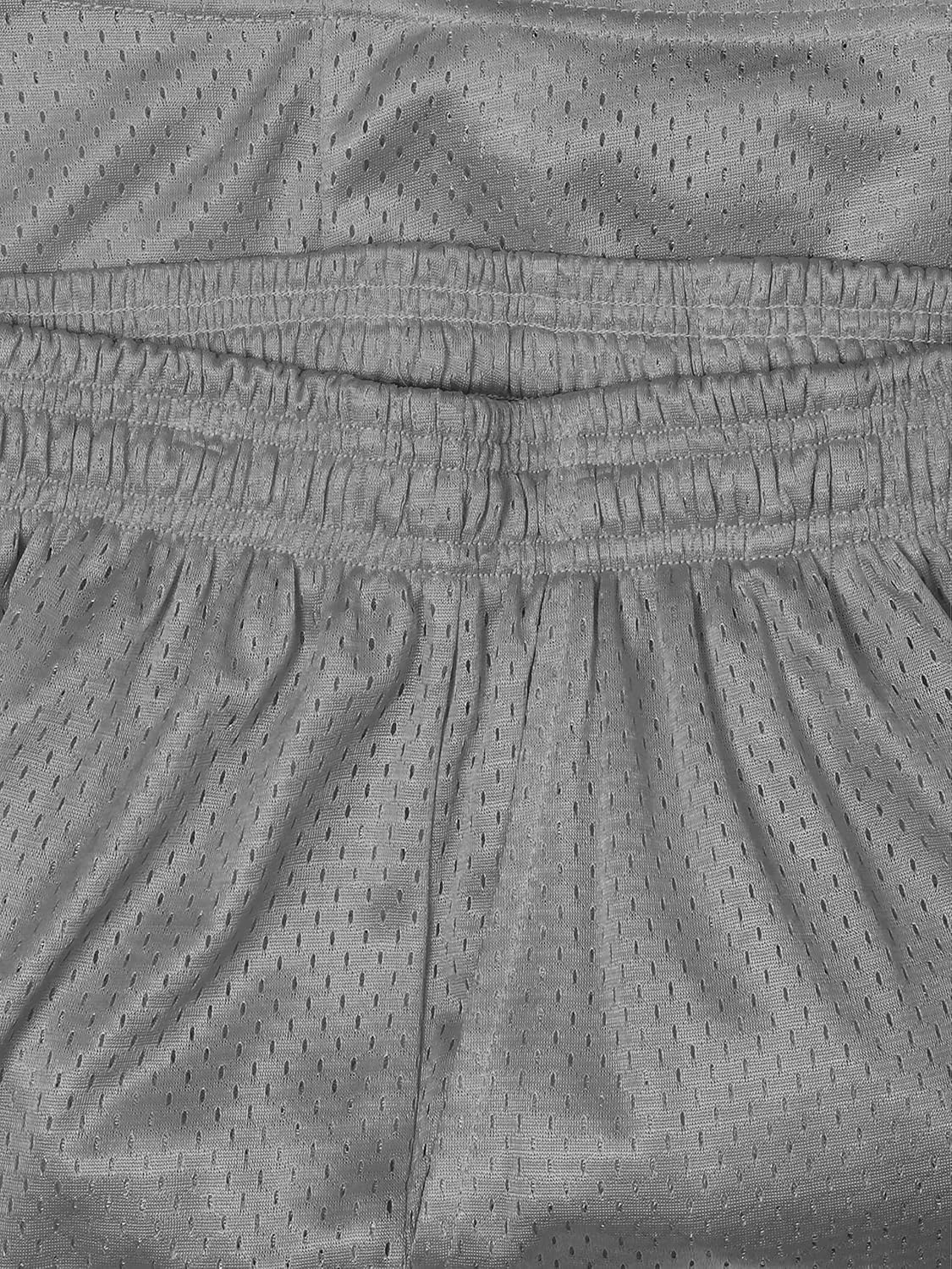 Ma Croix Mens Basic Mesh Shorts with Pockets Basketball Gym Workout Plain Uniform PE Shorts
