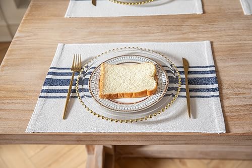 Miniatura 3 de Juego de 4 manteles individuales para mesa de comedor, manteles individuales de tela tejida para decoración de mesa de cocina, hechos a mano,