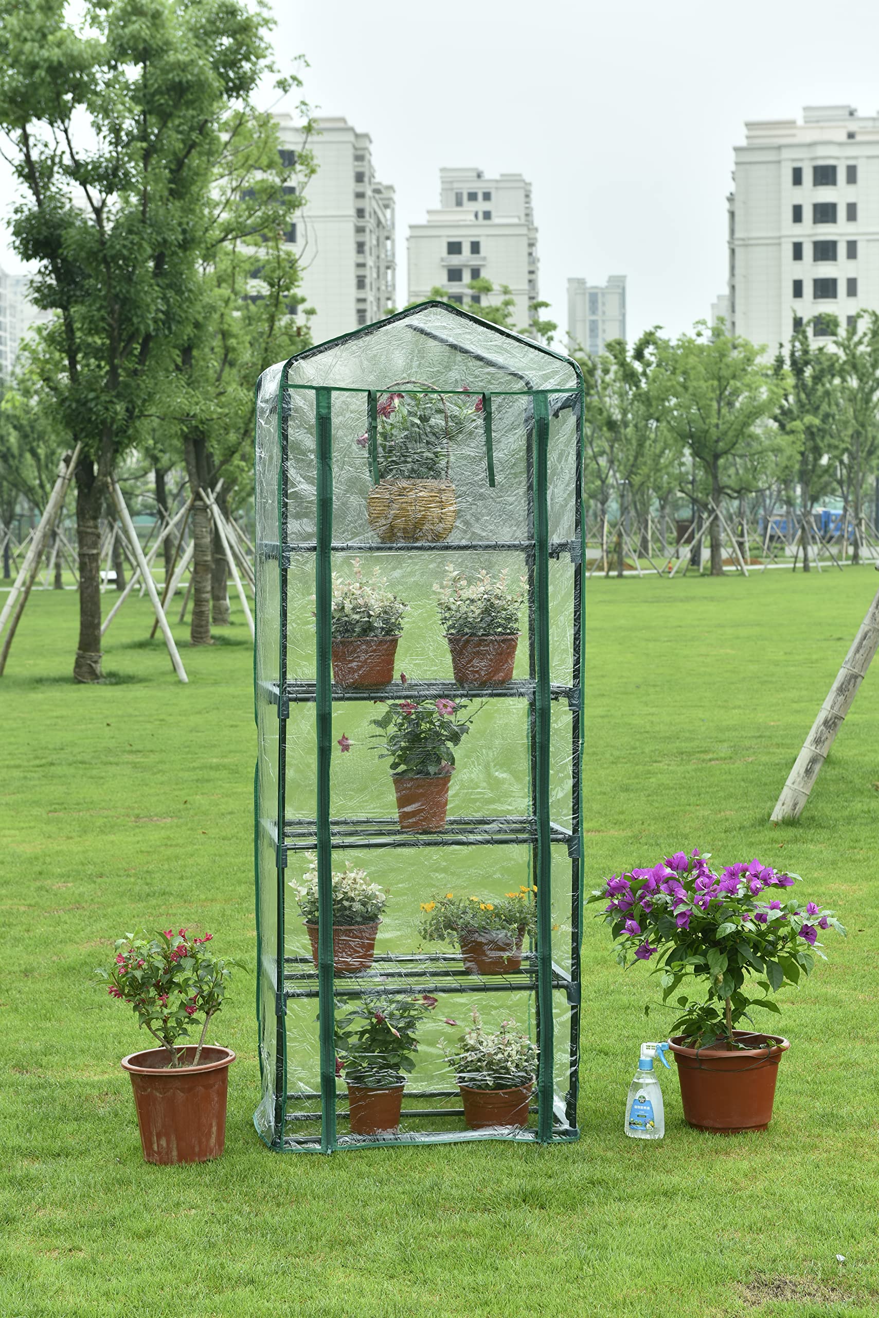 Linea Garden Friend Serra 5 Piani Copertura Removibile in PVC